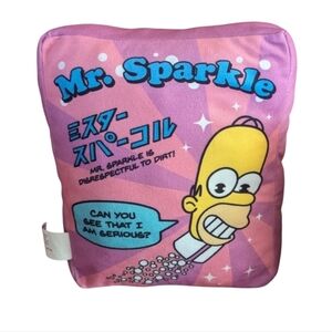 The Simpsons Plush Pillow Mr Sparkle Pink 11” Universal Studios Homer Plush